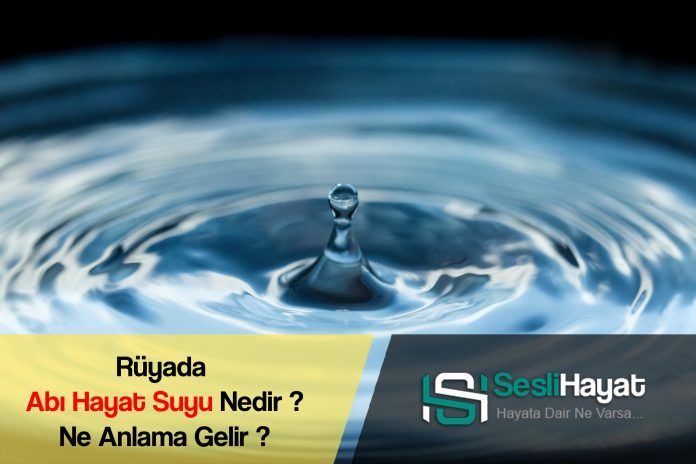 Rüyada Abı HAYAT Suyu İçmek ve Görmek Ne Anlama Gelir Nedir İslami ve Dini İhya ve Diyanet Yorumları